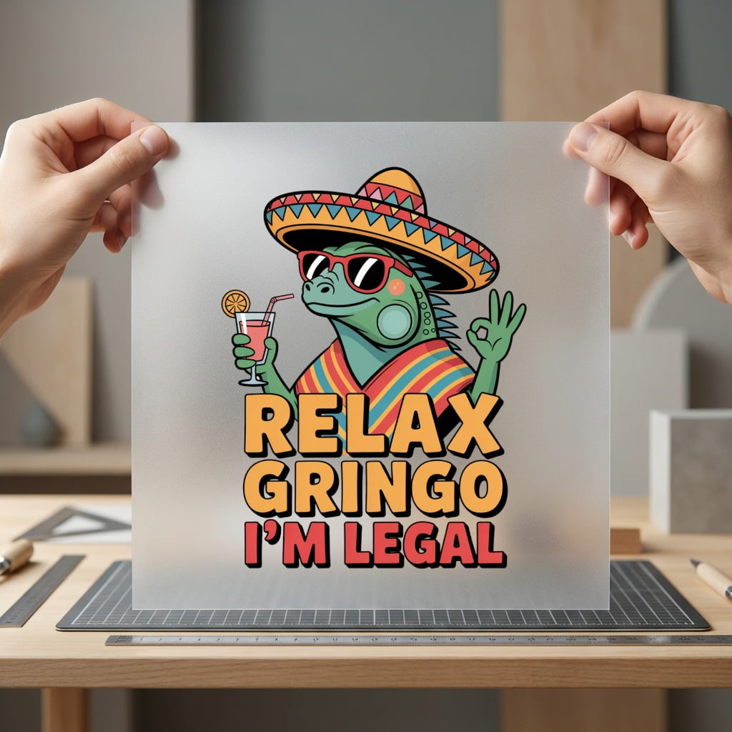 Relax Gringo Legal Humorous Funny Sarcastic Ready to Press DTF Transfer for Dtf