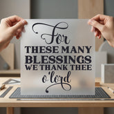 Religious Blessing Phrase Script Christian Faith Ready to Press DTF Transfer for Dtf