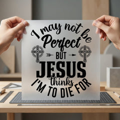 Religious Quote Faith-based Diy Christian Faith Ready to Press DTF Transfer for Dtf