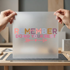 Remember Doing Motivational Diy Retro Ready to Press DTF Transfer for Dtf