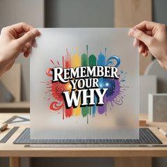 Remember Why Inspiration Diy Hustle & Ambition Collection Pride Season Collection Ready to Press DTF Transfer for Dtf