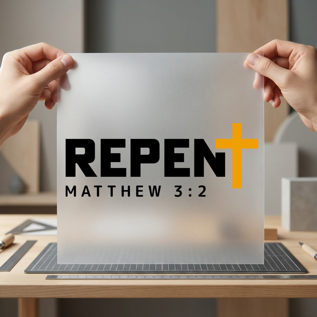 Repent Matthew Faith-based Diy Christian Faith Ready to Press DTF Transfer for Dtf