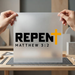 Repent Matthew Faith-based Diy Christian Faith Ready to Press DTF Transfer for Dtf