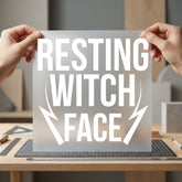 Resting Witch Face Halloween Halloween Funny Ready to Press DTF Transfer for Dtf