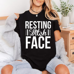 Resting Witch Face Humorous Halloween Funny Ready to Press DTF Transfer for Dtf