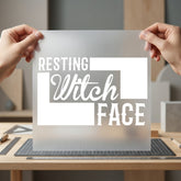 Resting Witch Face Spooky Halloween Ready to Press DTF Transfer for Dtf