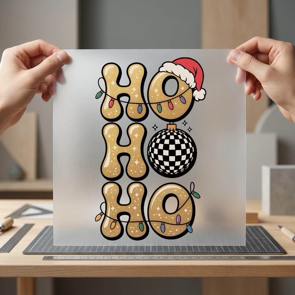 Retro Christmas Disco Ball Christmas Retro Ready to Press DTF Transfer for Dtf