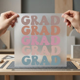 Retro Grad Wavy Text Vintage Retro Ready to Press DTF Transfer for Dtf
