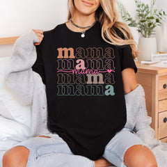 Retro Mama Stack Groovy Mom Mama Ready to Press DTF Transfer for Dtf