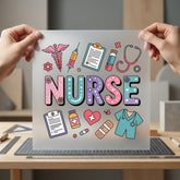 Retro Nurse Healthcare Medical Nurse Retro Ready to Press DTF Transfer for Dtf