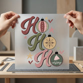 Retro Ornaments Christmas Diy Christmas Vintage Ready to Press DTF Transfer for Dtf