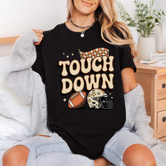 Retro Touchdown Football Game Retro Fitness Ready to Press DTF Transfer for Dtf