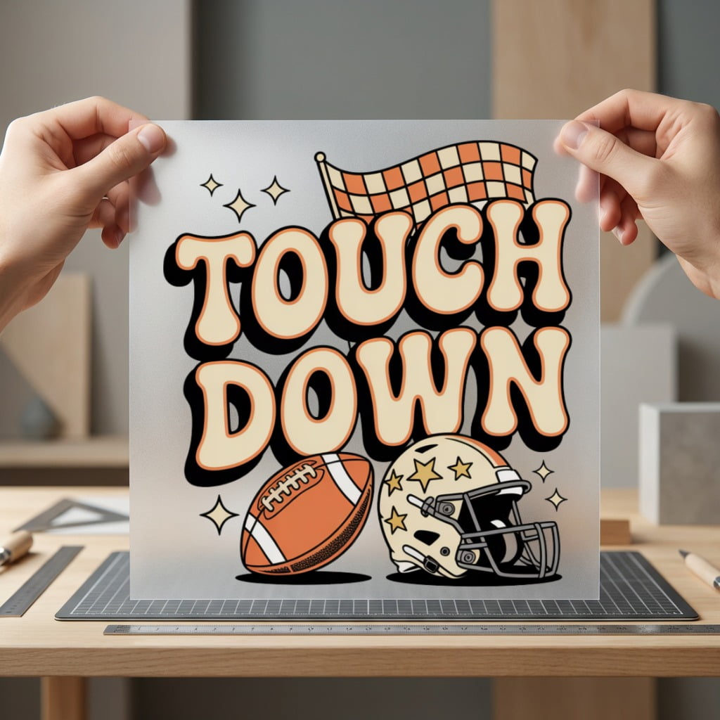 Retro Touchdown Football Game Retro Fitness Ready to Press DTF Transfer for Dtf