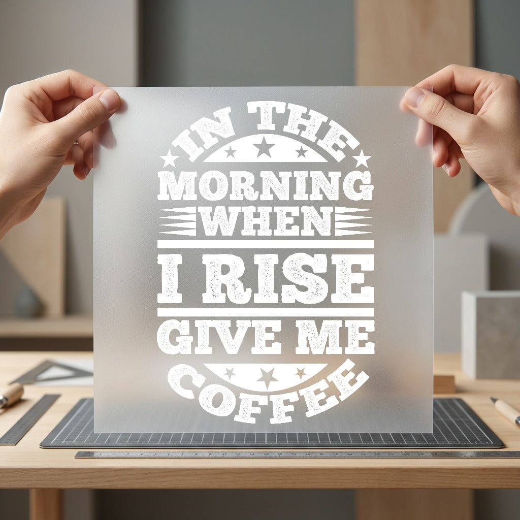 Rise Brew Coffee Quote Funny Sarcastic Ready to Press DTF Transfer for Dtf