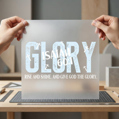 Rise Shine Glory Christian Christian Faith Ready to Press DTF Transfer for Dtf