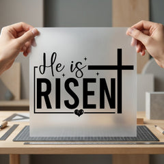 Risen Cross Christian Diy Christian Faith Ready to Press DTF Transfer for Dtf