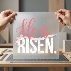 Risen Easter Christian Diy Christian Faith Ready to Press DTF Transfer for Dtf