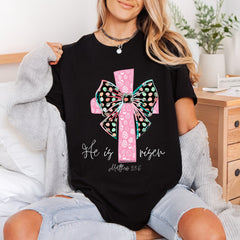 Risen Easter Cross Bow Christian Faith Ready to Press DTF Transfer for Dtf