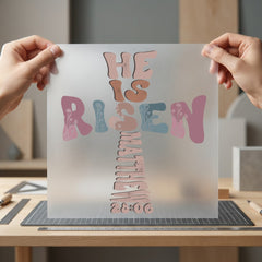 Risen Matthew Boho Easter Christian Faith Ready to Press DTF Transfer for Dtf