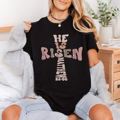 Risen Religious Cross Christian Christian Faith Ready to Press DTF Transfer for Dtf