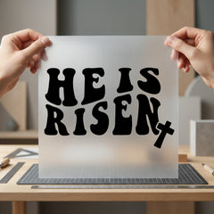 Risen Retro Christian Diy Christian Faith Ready to Press DTF Transfer for Dtf