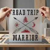 Road Trip Warrior Adventure Vintage Retro Ready to Press DTF Transfer for Dtf
