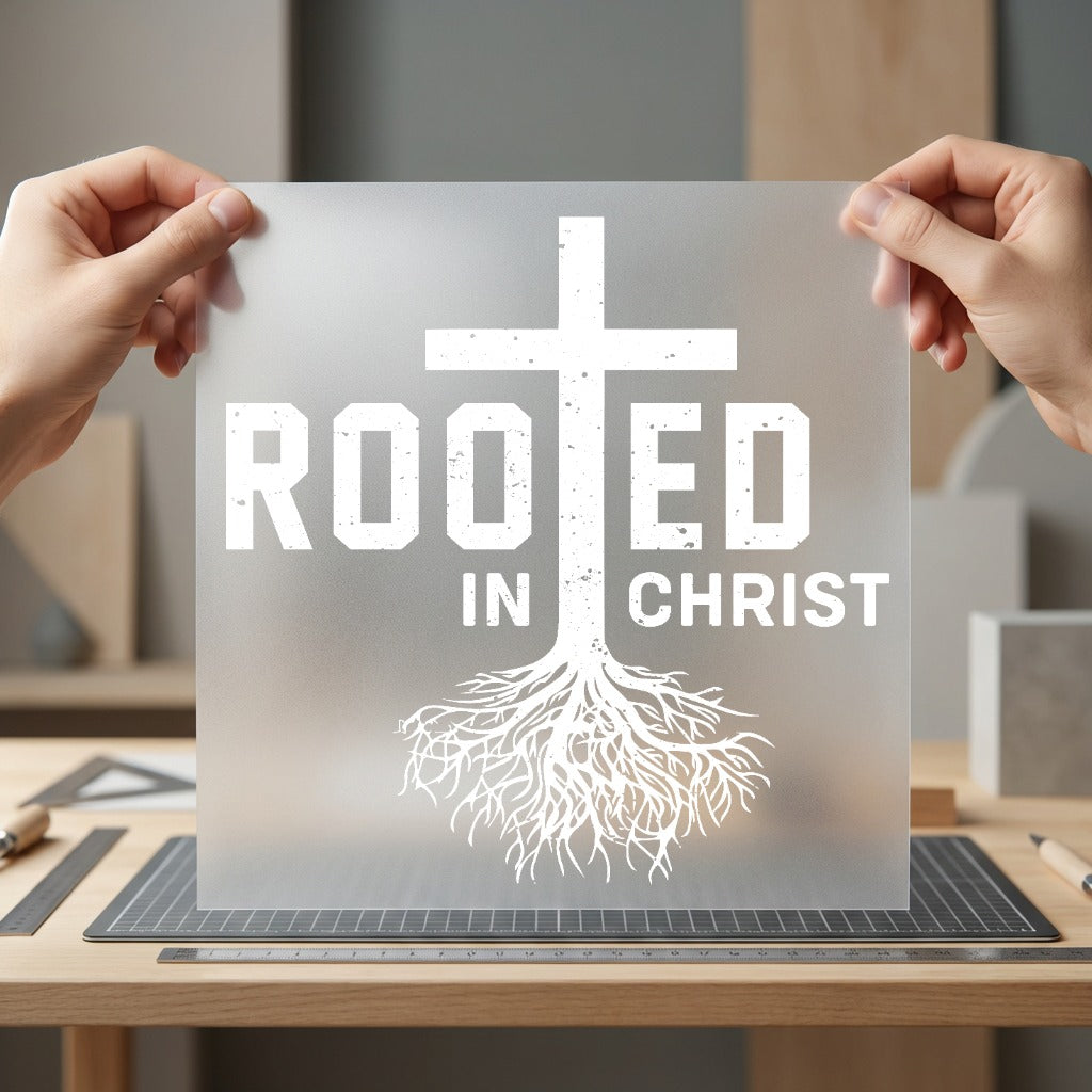 Rooted Christ Christian Faith Christian Faith Ready to Press DTF Transfer for Dtf