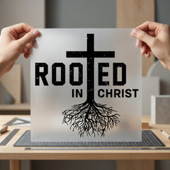 Rooted Christ Christian Faith Christian Faith Ready to Press DTF Transfer for Dtf