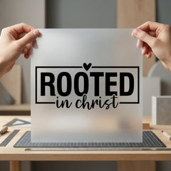 Rooted Christ Christian Faith Christian Faith Ready to Press DTF Transfer for Dtf