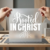 Rooted Christ Faith-based Diy Christian Faith Ready to Press DTF Transfer for Dtf
