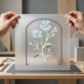 Rustic Floral Arch Botanical Vintage Retro Ready to Press DTF Transfer for Dtf
