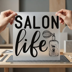 Salon Life Barbershop Stylist Aesthetic Ready to Press DTF Transfer for Dtf