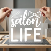 Salon Life Hair Stylist Aesthetic Ready to Press DTF Transfer for Dtf