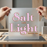 Salt Light Matthew Faith-based Christian Faith Ready to Press DTF Transfer for Dtf
