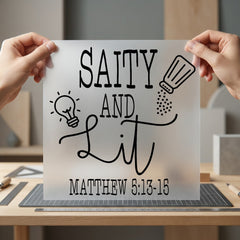 Salty Lit Christian Faith-based Christian Faith Ready to Press DTF Transfer for Dtf
