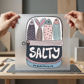 Salty Sardine Can Nautical Usa Freedom Ready to Press DTF Transfer for Dtf