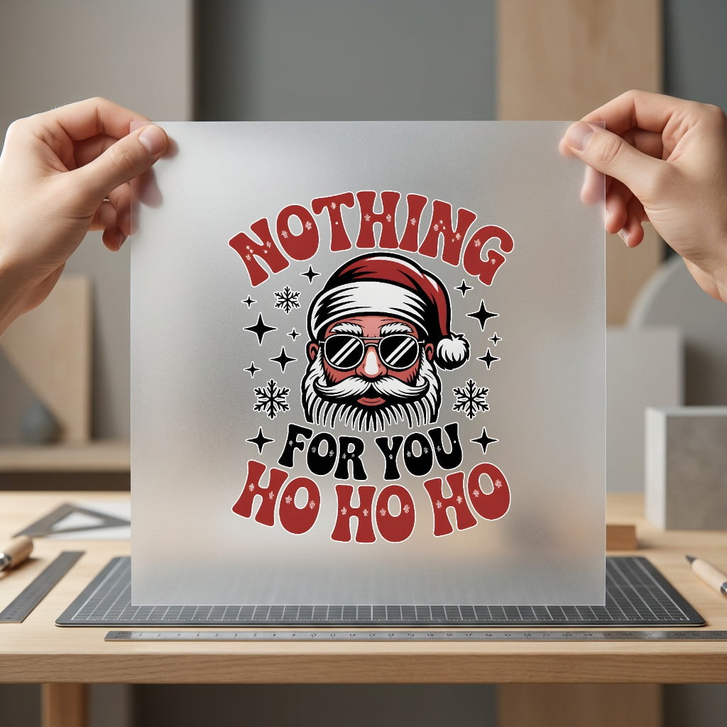 Santa Nothing You Retro Christmas Funny Ready to Press DTF Transfer for Dtf
