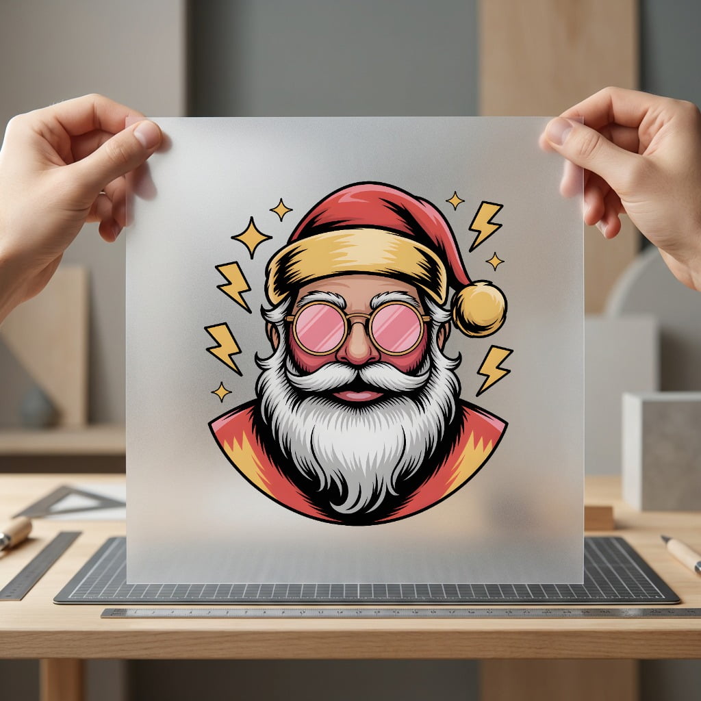Santa Retro Style Diy Christmas Vintage Ready to Press DTF Transfer for Dtf