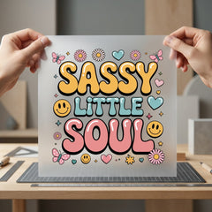 Sassy Little Soul Retro Retro Aesthetic Ready to Press DTF Transfer for Dtf