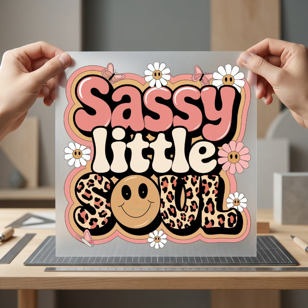 Sassy Little Soul Retro Retro Boho Ready to Press DTF Transfer for Dtf