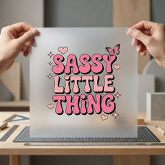 Sassy Little Thing Retro Retro Aesthetic Ready to Press DTF Transfer for Dtf