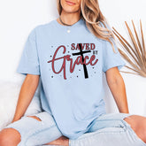 Saved by Grace | Faith & Cross Tee - Luckets.com