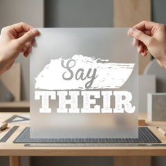 Say Their Text-based Diy Vintage Retro Ready to Press DTF Transfer for Dtf