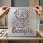 Scorpio Zodiac Sign Retro Vintage Retro Ready to Press DTF Transfer for Dtf
