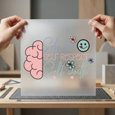 Self Love Brain Mental Self Love Collection Mental Wellness Collection Ready to Press DTF Transfer for Dtf