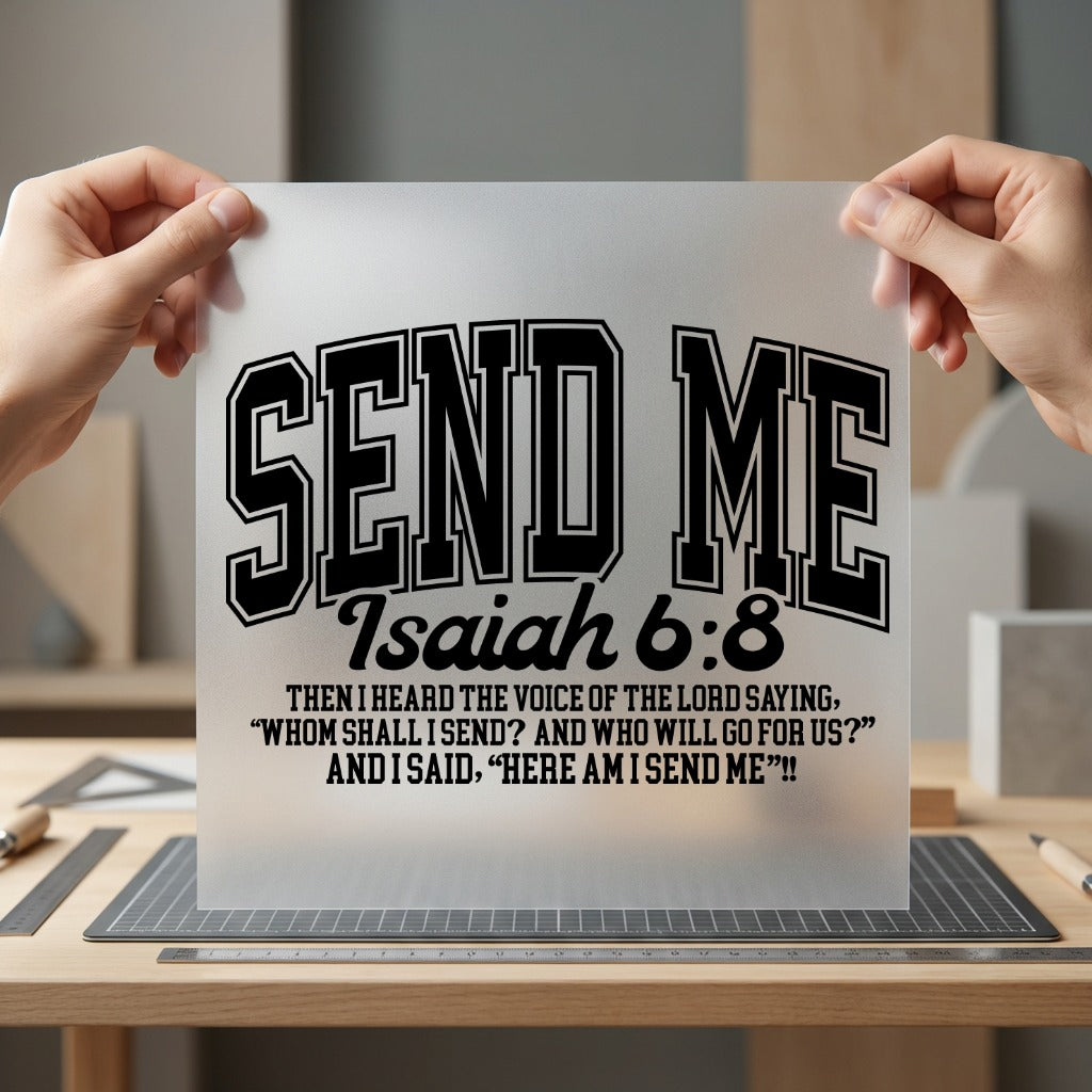 Send Isaiah Retro Religious Christian Faith Ready to Press DTF Transfer for Dtf