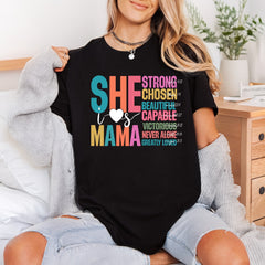 She Loves Mama Vibrant Christian Faith Ready to Press DTF Transfer for Dtf