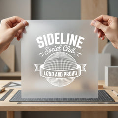 Sideline Social Club Loud Vintage Retro Ready to Press DTF Transfer for Dtf