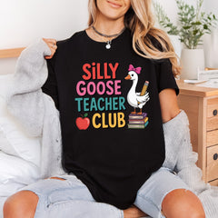 Silly Goose Teacher Club Teacher Funny Ready to Press DTF Transfer for Dtf