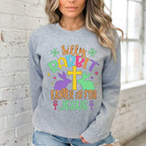 Silly Rabbit Easter Is For Jesus | Joyful Easter Faith Sweatshirt - Luckets.com